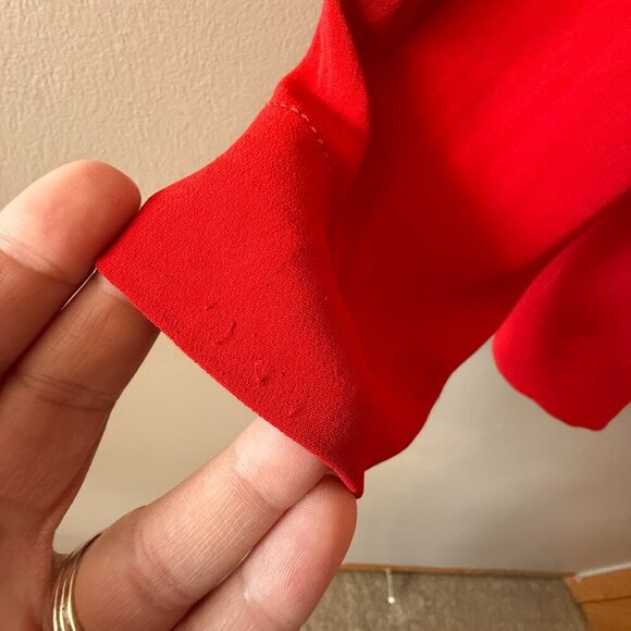 Women's XL Zara Basic Collection Red Blouse - Picture 8 of 12